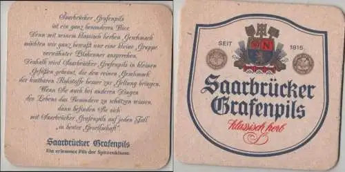 Bierdeckel quadratisch - Saarbrücker Grafenpils