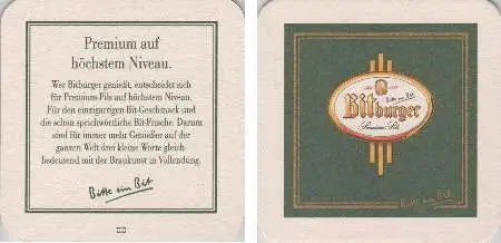 Bierdeckel quadratisch - Bitte ein Bit