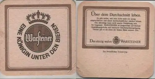 Bierdeckel quadratisch - Warsteiner