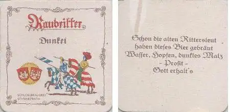 Bierdeckel quadratisch - Raubritter - Gott erhalts