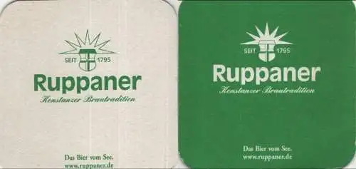 Bierdeckel quadratisch - Ruppaner Bier Konstanz