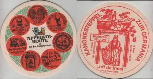 Bierdeckel rund - Äppelwoi