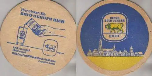 Bierdeckel rund - Gold-Ochsen