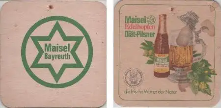 Bierdeckel quadratisch - Maisel Edelhopfen