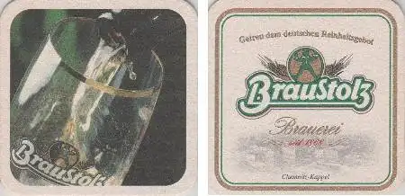 Bierdeckel quadratisch - Braustolz Brauerei