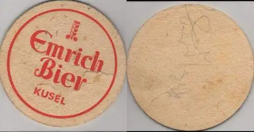 Bierdeckel rund - Emrich, Kusel