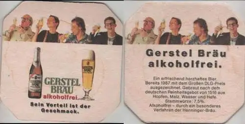 Bierdeckel quadratisch - Gerstel