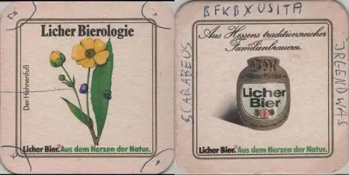 Bierdeckel quadratisch - Licher