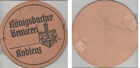 Bierdeckel rund - Königsbacher in Koblenz