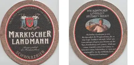 Bierdeckel oval - Märkischer Landmann - Historien-Deckel