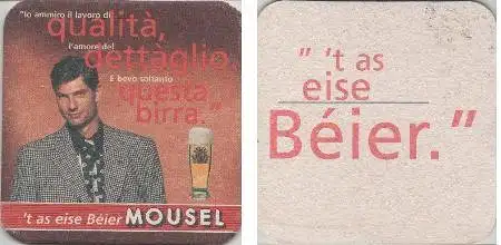 Bierdeckel quadratisch - Mousel - birra