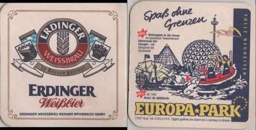 Bierdeckel quadratisch - Erdinger