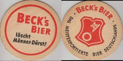 Bierdeckel rund - Becks