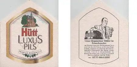 Bierdeckel Sonderform - Hütt Luxuspils