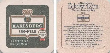 Bierdeckel quadratisch - Karlsberg Edelweizen