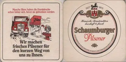 Bierdeckel quadratisch - Schaumburger