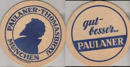 Bierdeckel rund - Paulaner