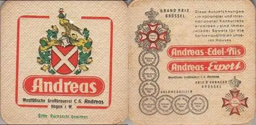 Bierdeckel quadratisch - Andreas