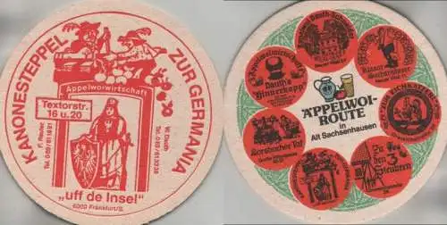 Bierdeckel rund - Äppelwoi