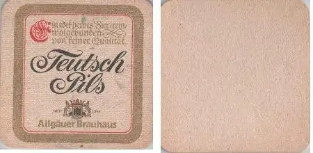 Bierdeckel quadratisch - Teutsch - Allgäuer