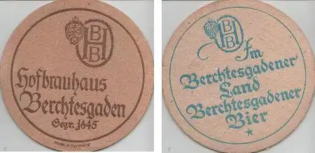 Bierdeckel rund - Berchtesgadener Land und Bier