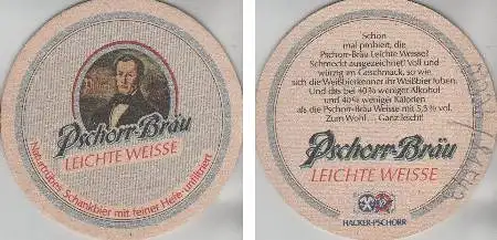 Bierdeckel rund - Pschorr - Leichte Weisse