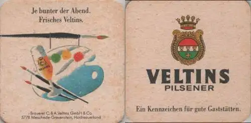 Bierdeckel quadratisch - Veltins