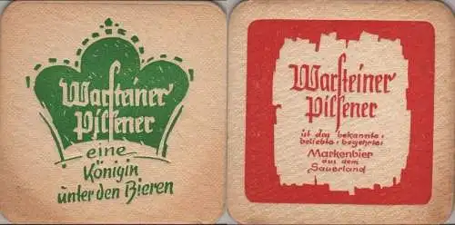 Bierdeckel quadratisch - Warsteiner