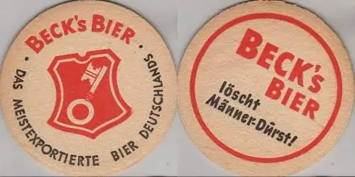 Bierdeckel rund - Becks