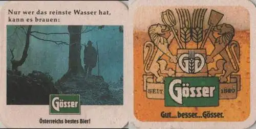 Bierdeckel quadratisch - Gösser