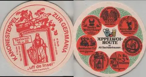 Bierdeckel rund - Äppelwoi