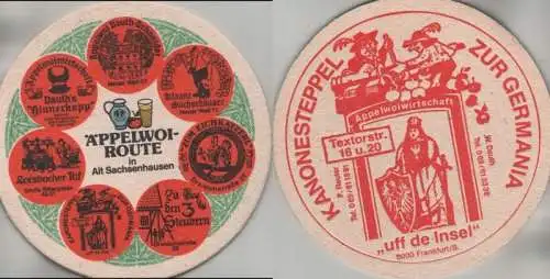 Bierdeckel rund - Äppelwoi