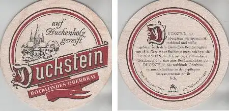 Bierdeckel rund - Duckstein - Buchenholz