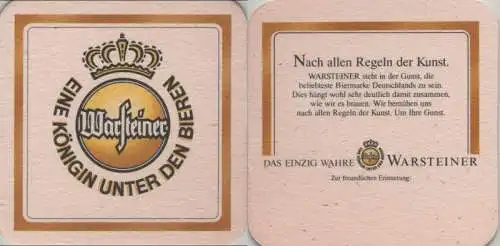 Bierdeckel quadratisch - Warsteiner