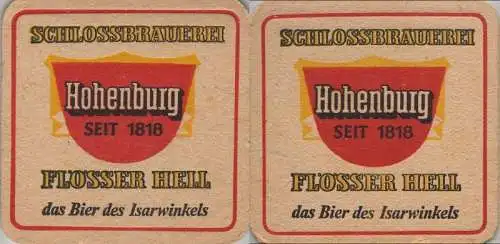 Bierdeckel quadratisch - Flösser