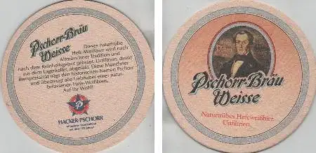 Bierdeckel rund - Hacker-Pschorr - Bräu Weisse