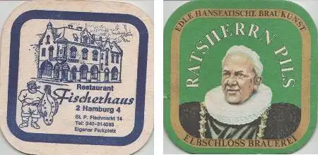 Bierdeckel quadratisch - Ratsherrn - Fischerhaus Hamburg