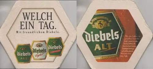 Bierdeckel 6-eckig - Diebels