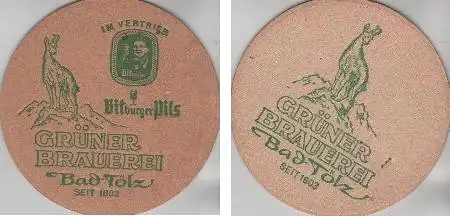 Bierdeckel rund - Bitburger - Grüner - Bad Tölz