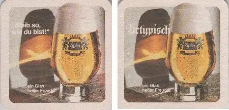 Bierdeckel quadratisch - Zipfer - Bleib wie du bist