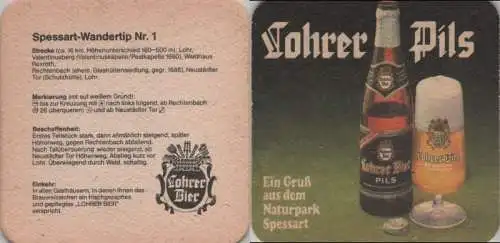 Bierdeckel quadratisch - Lohrer Bier