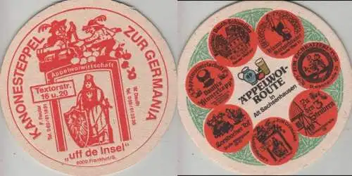 Bierdeckel rund - Äppelwoi