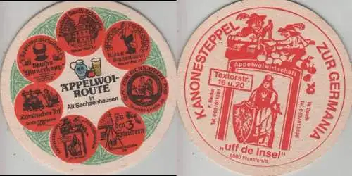 Bierdeckel rund - Äppelwoi