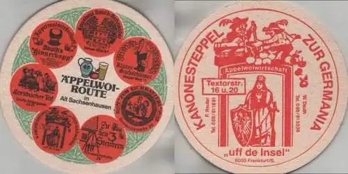 Bierdeckel rund - Äppelwoi