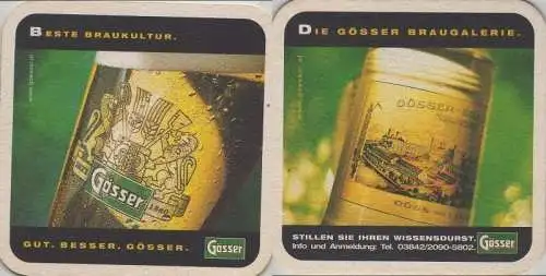 Bierdeckel quadratisch - Gösser