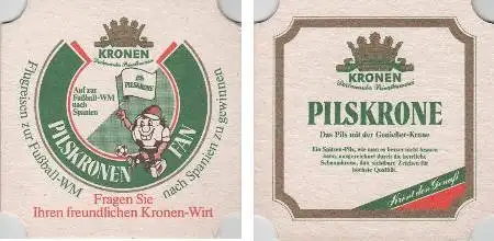 Bierdeckel quadratisch - Kronen - Pilskrone