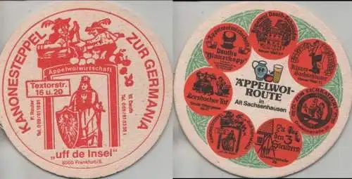 Bierdeckel rund - Äppelwoi