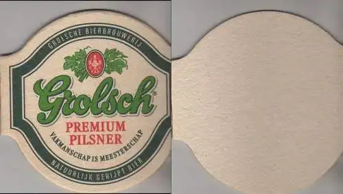 Bierdeckel Sonderform - Grolsch