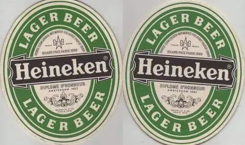 Bierdeckel oval - Heineken