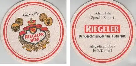 Bierdeckel rund - Riegeler - Felsen Pils